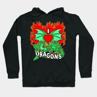 I Heart Dragons Hoodie